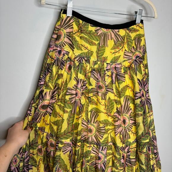 Red Valentino Floral Cotton Maxi Skirt - Picture 6 of 8